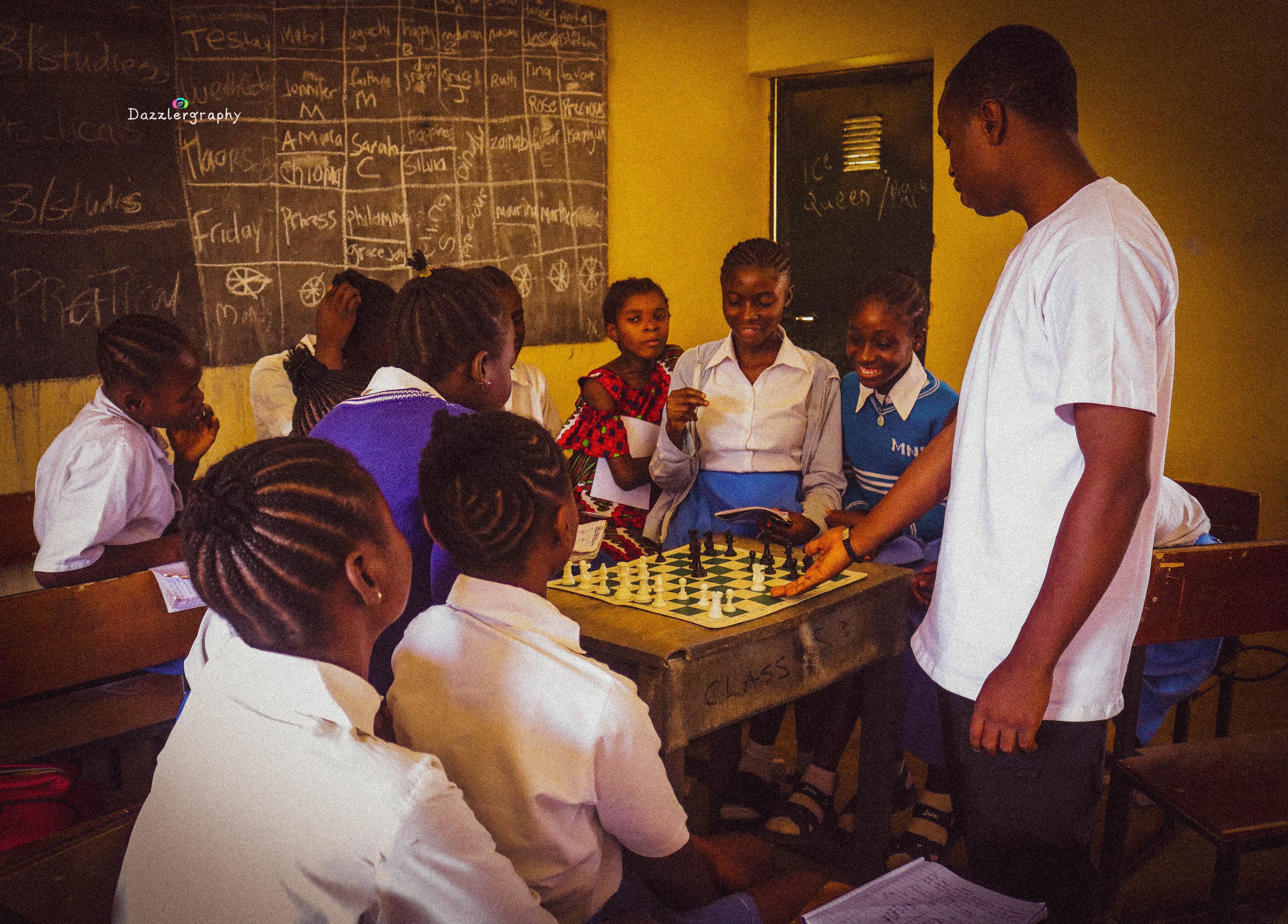 Chess training session in Jos